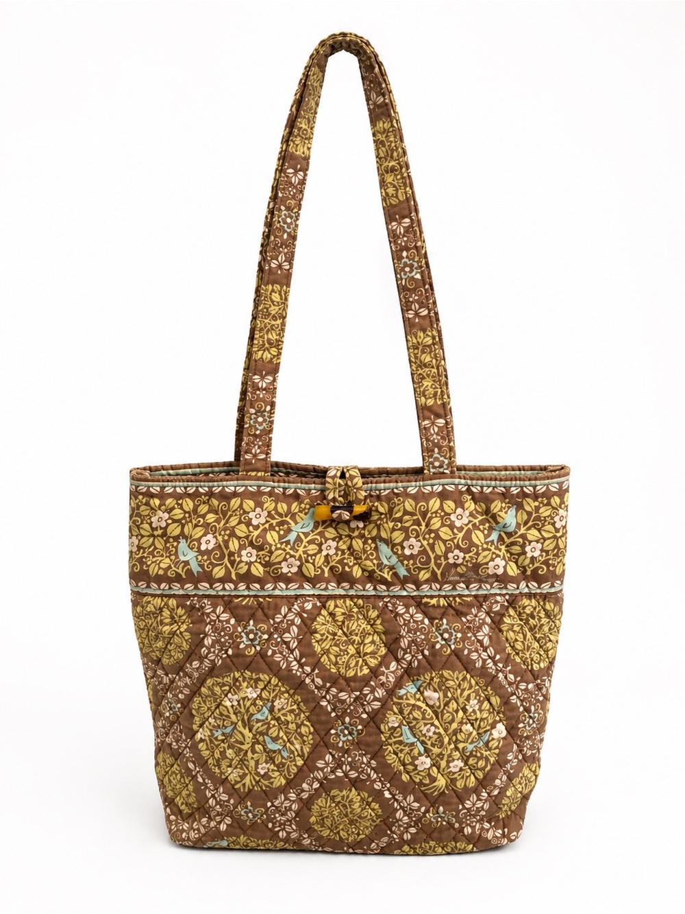 Vera Bradley “Sittin In A Tree” Quilted Tote Bag Boho Cottagecore Purse